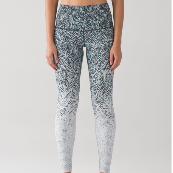 Lululemon Wunder Under Pant (Hi-Rise) (Dazzle Nulux) Size 10 - Picture 1 of 8